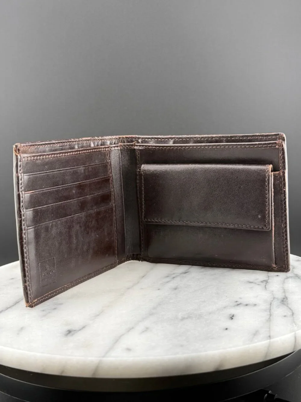 Fendi Zucca FF Monogram Bifold Wallet Authentic Vintage